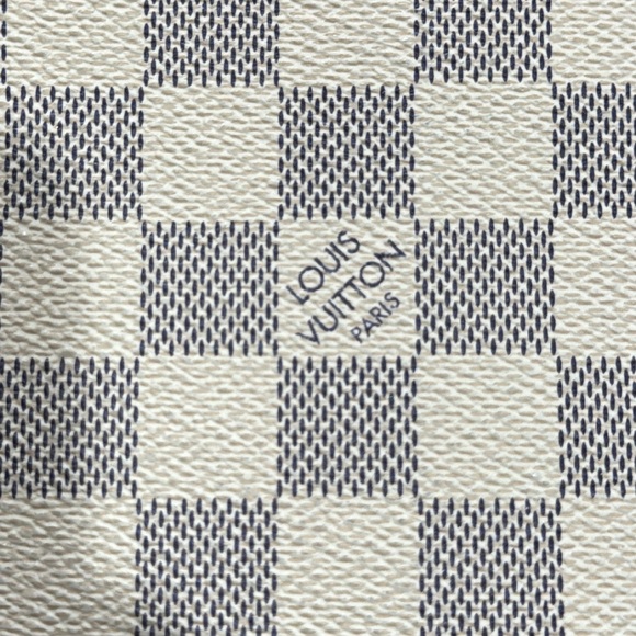 Authentic Neverfull large pouch! Damier Azur with strap! - Picture 8 of 17